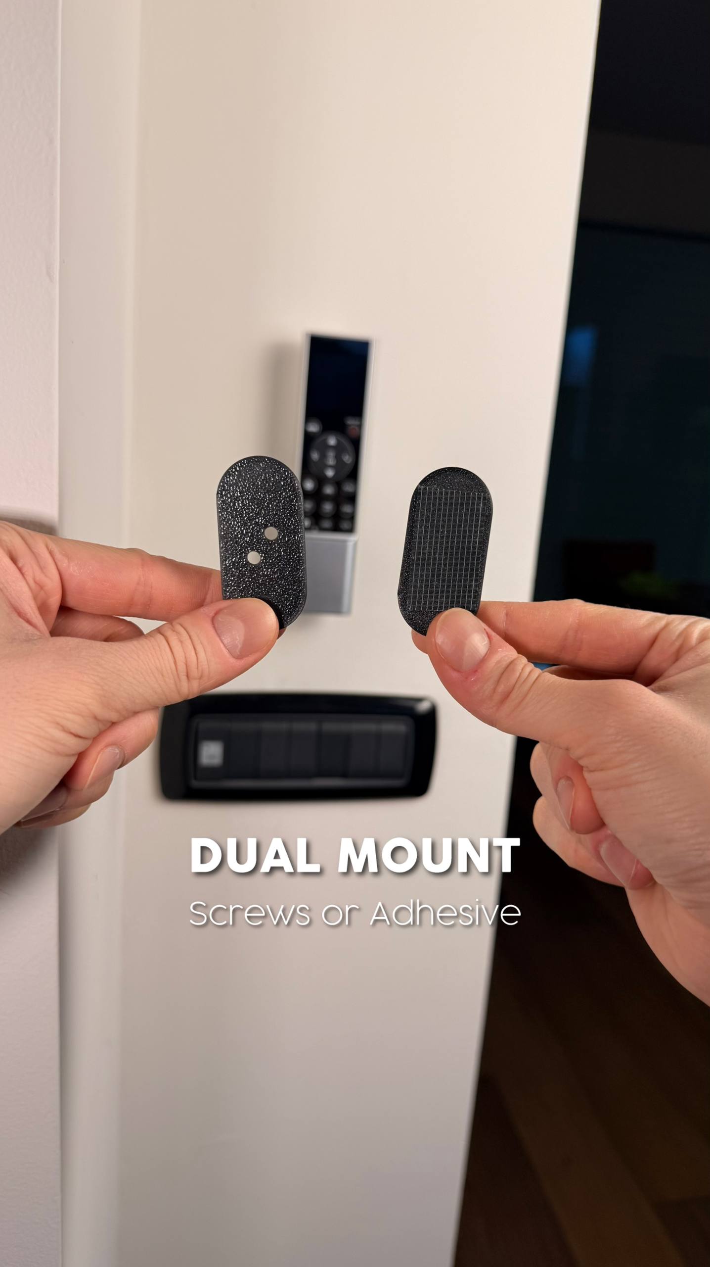 Snap click magnetic wall holder