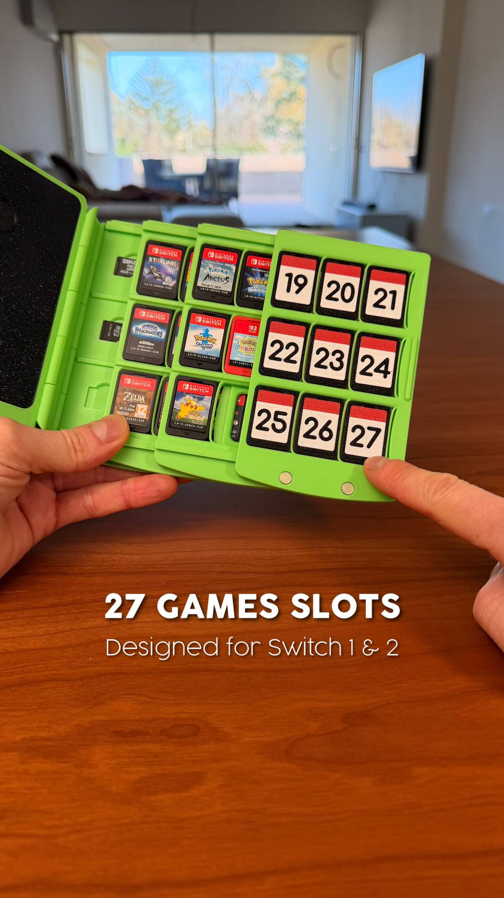 Gameboy Inspired Switch Game & Micro SD Card Holder