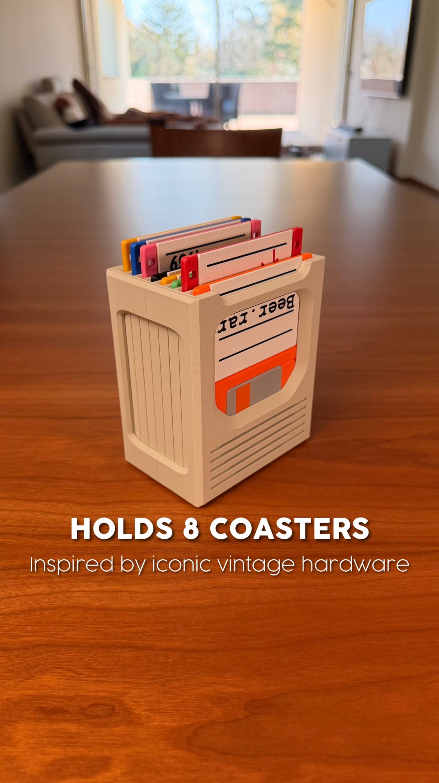 Floppy Disk Retro Tech Coaster Holder