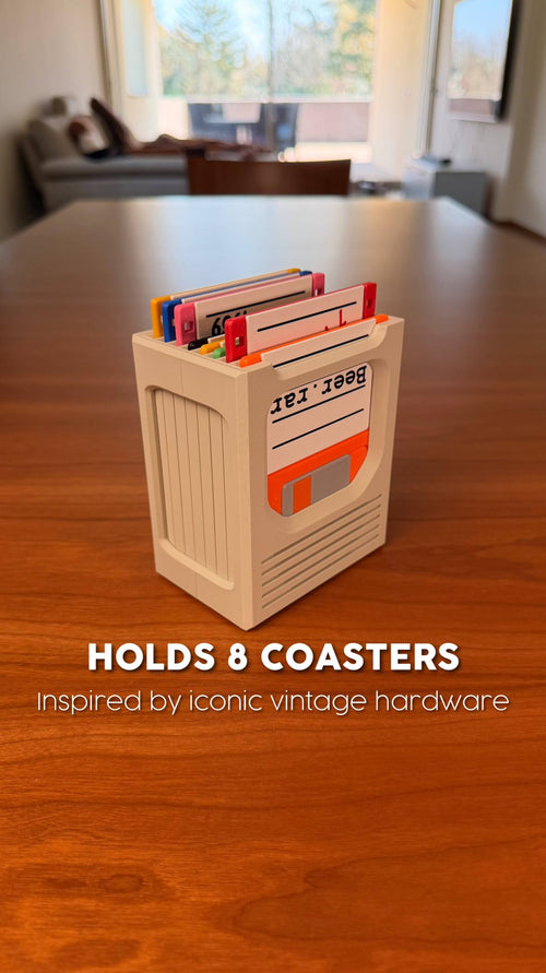 Floppy Disk Retro Tech Coaster Holder