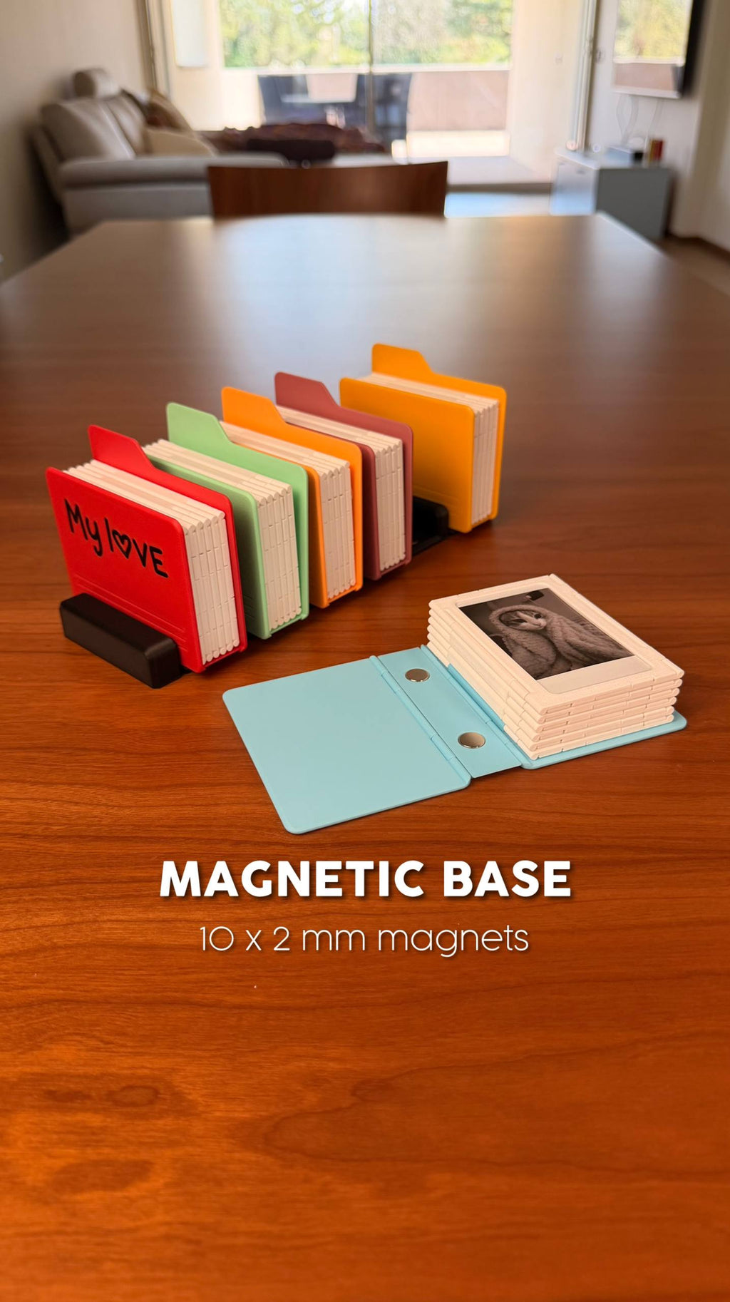 Open Folder - Desktop Instant Photo Album w/Base