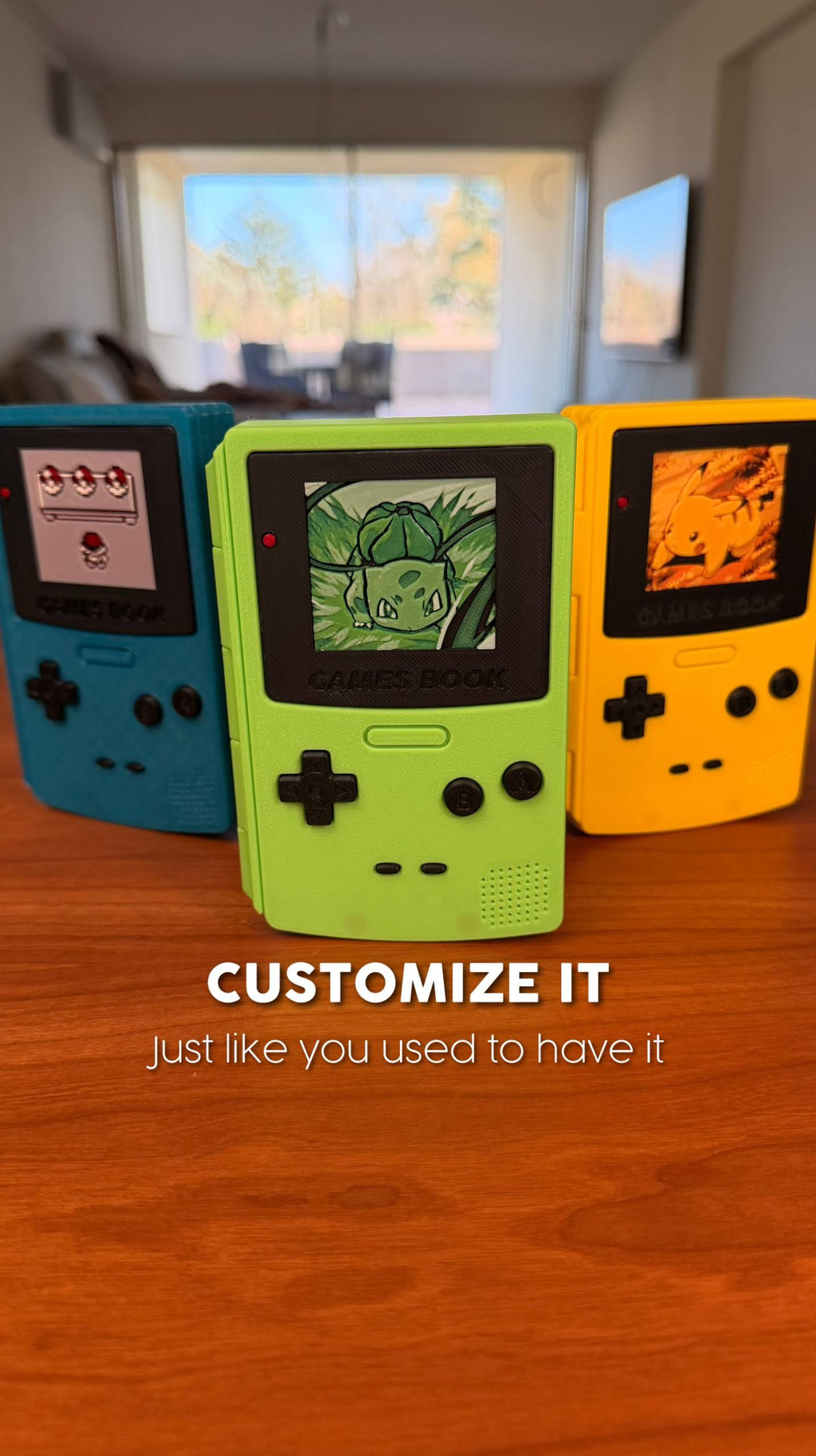 Gameboy Inspired Switch Game & Micro SD Card Holder