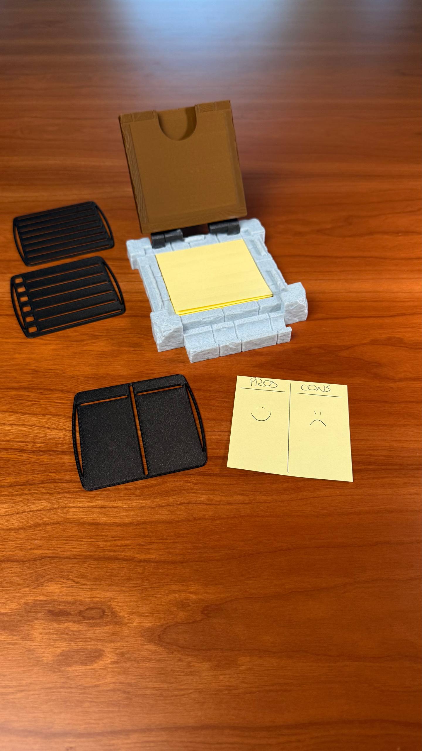 Pen and Post-It Note Holder with stencils