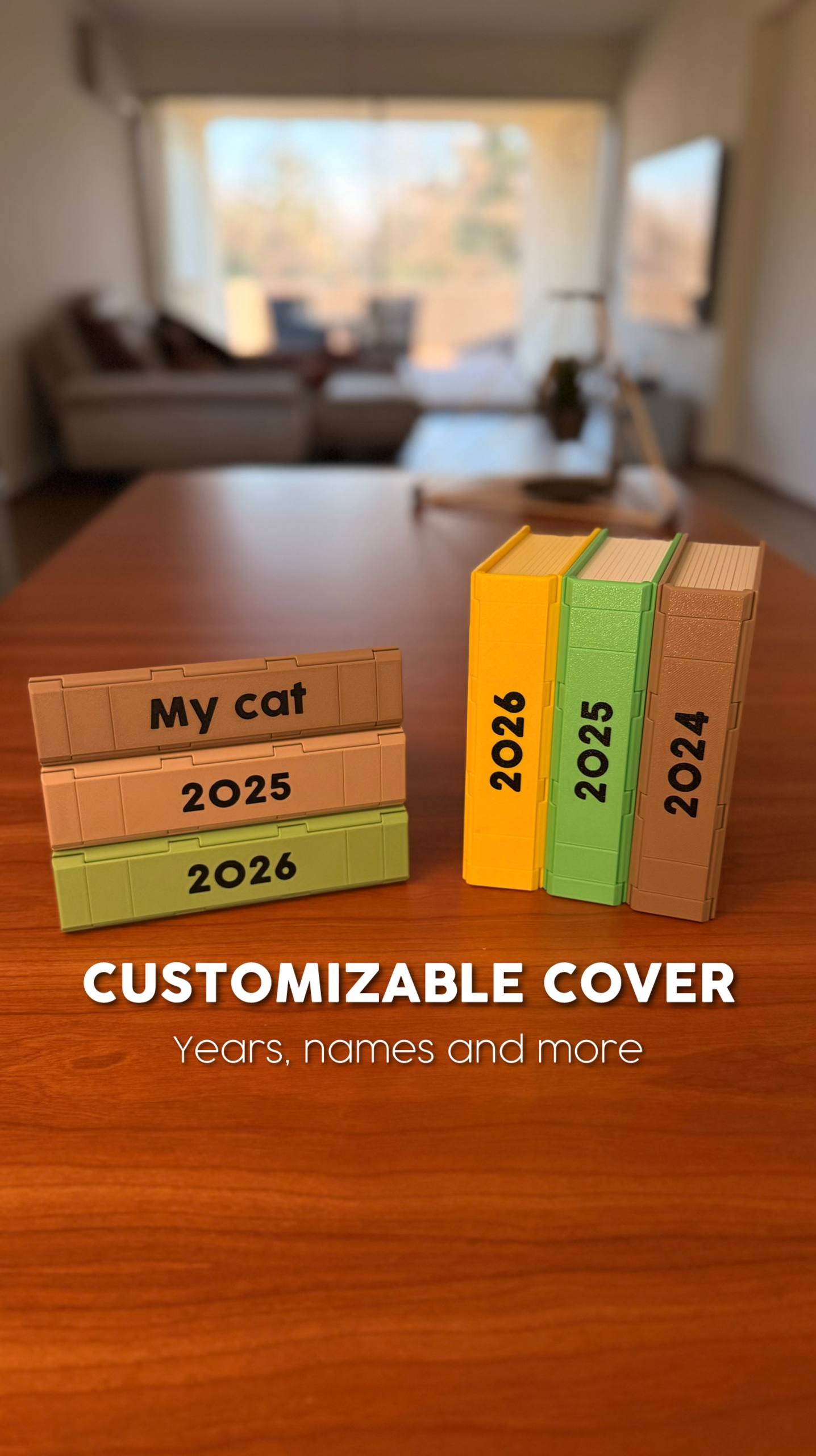 Year in Review Photo Album — Interactive Sliding 4x6 Memory Display (Holds 12)