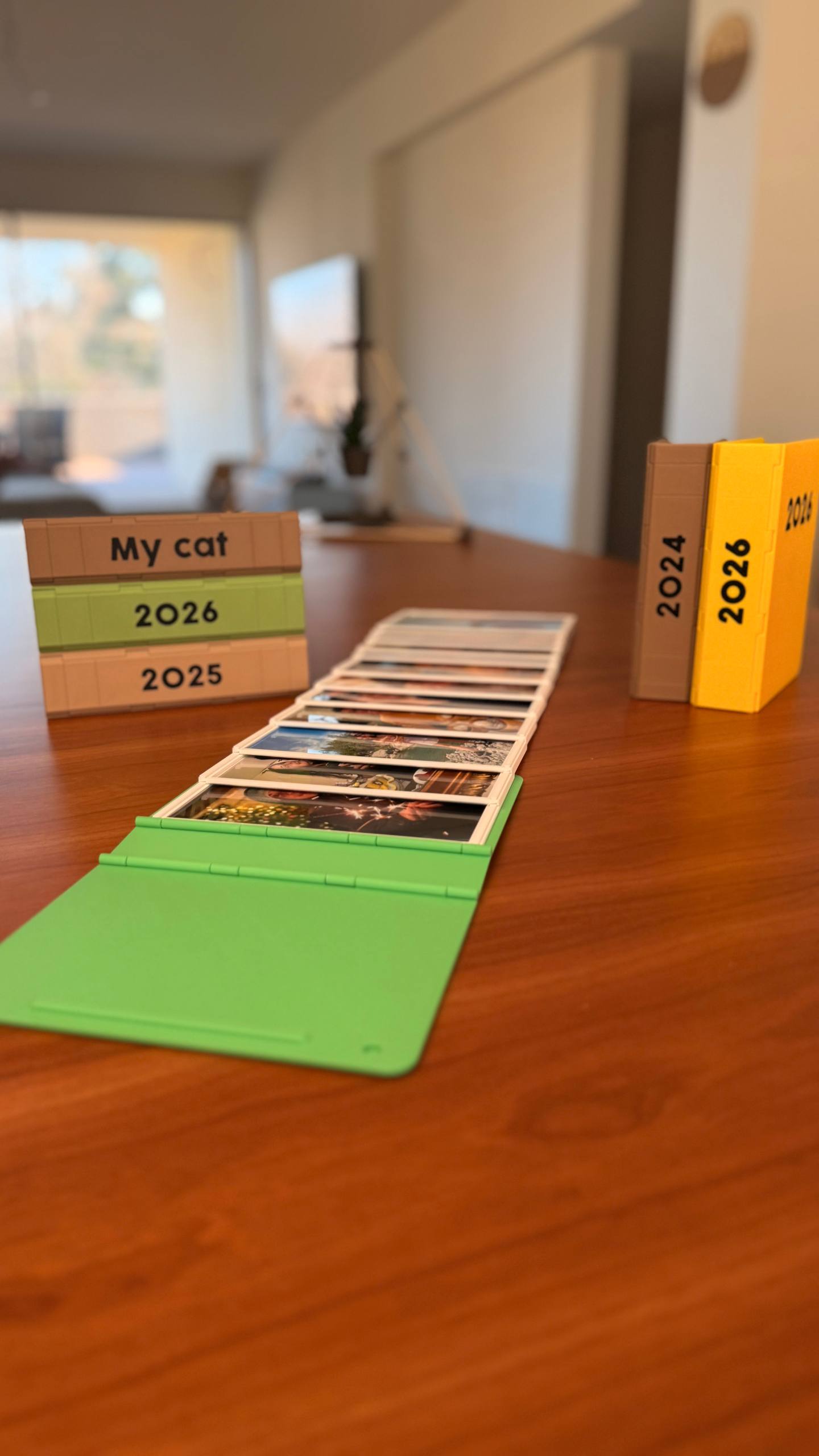 Year in Review Photo Album — Interactive Sliding 4x6 Memory Display (Holds 12)