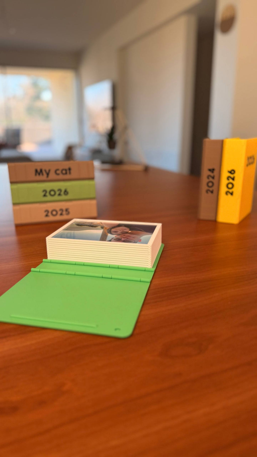 Year in Review Photo Album — Interactive Sliding 4x6 Memory Display (Holds 12)
