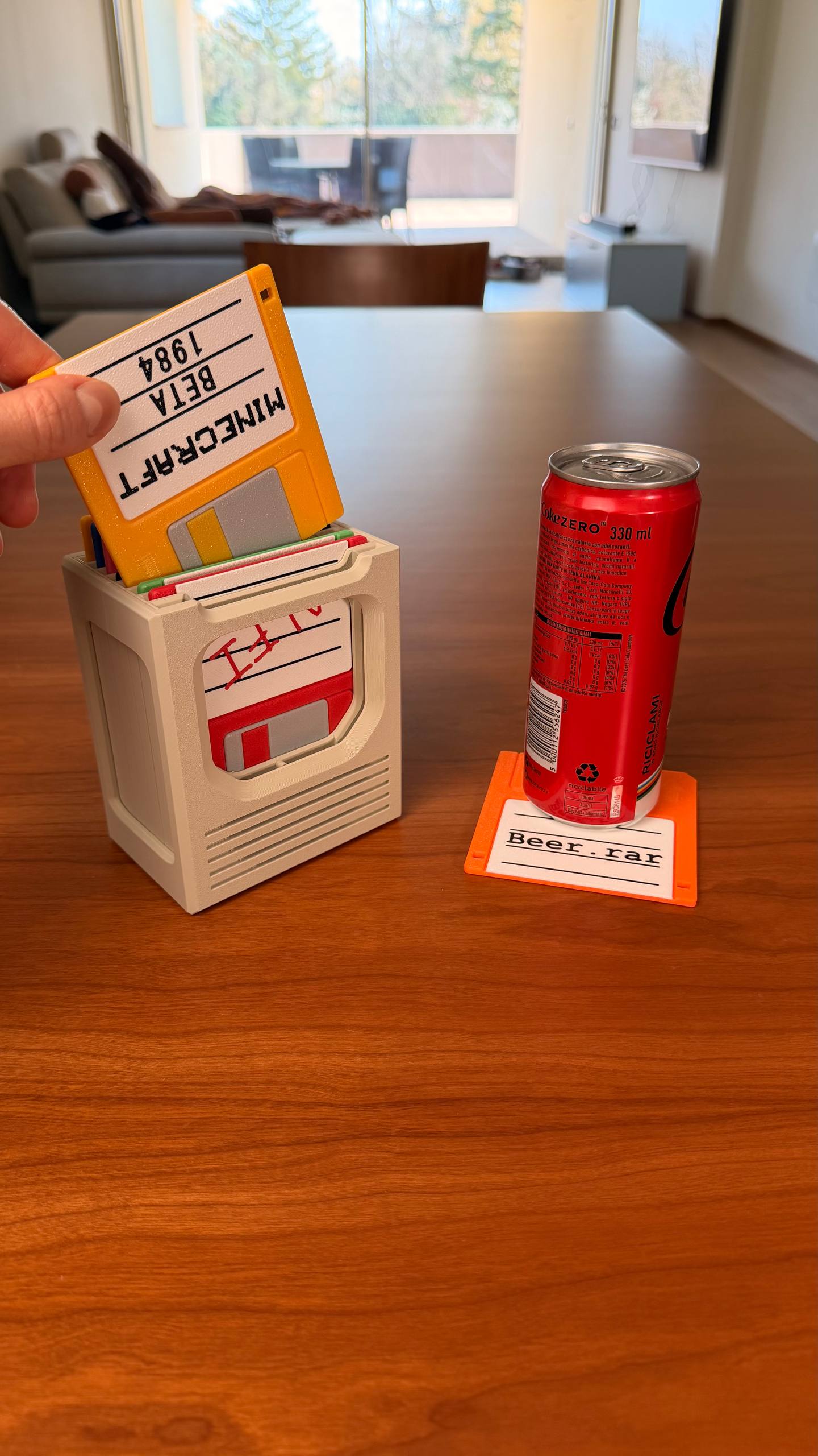 Floppy Disk Retro Tech Coaster Holder