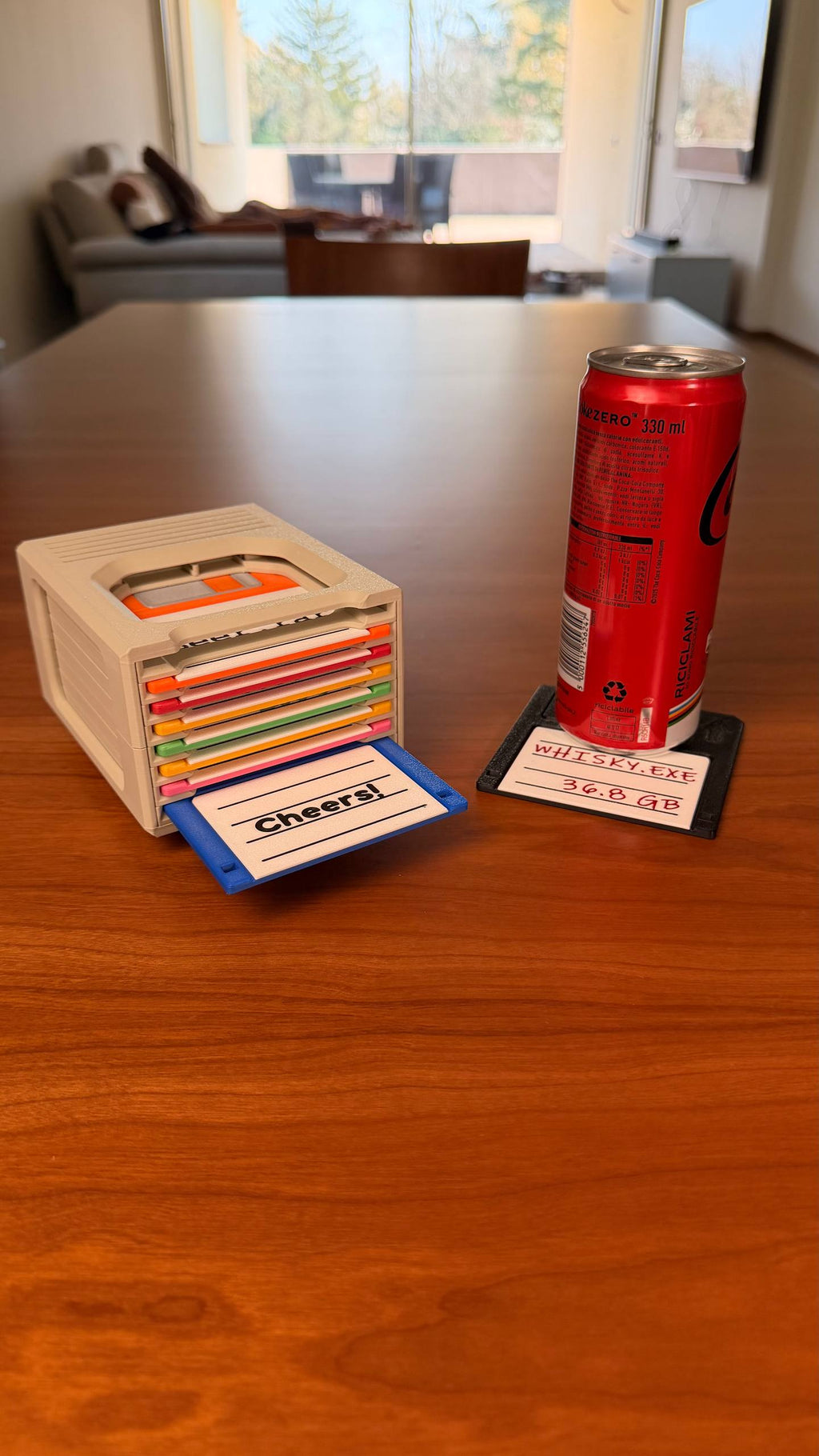 Floppy Disk Retro Tech Coaster Holder